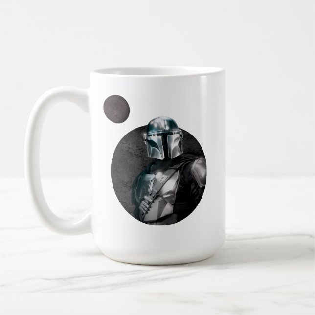 The Mandalorian Dark Planet Graphic Coffee Mug (Left)