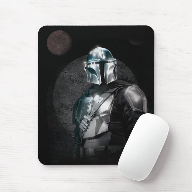 The Mandalorian Dark Planet Graphic Mouse Pad (With Mouse)