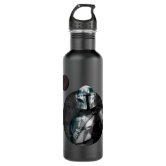 The Mandalorian Emerging From Shadows Stainless Steel Water Bottle