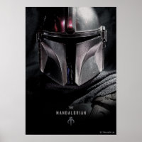 The Mandalorian Emerging From Shadows Poster