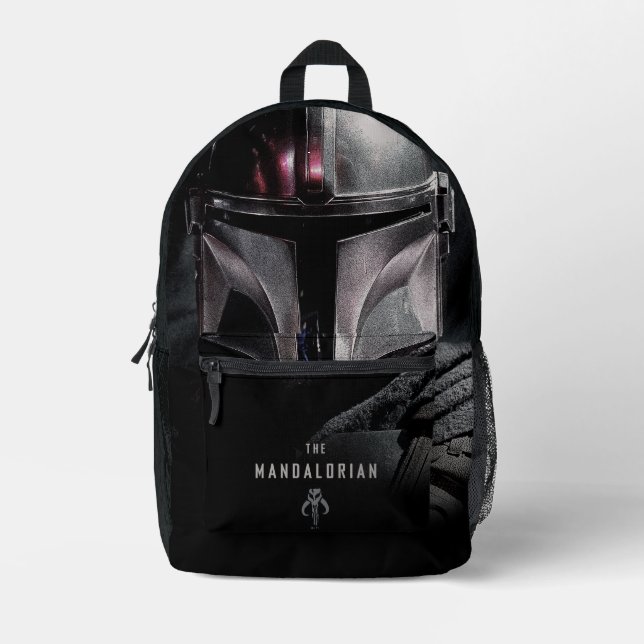 The Mandalorian Emerging From Shadows Printed Backpack (Front)