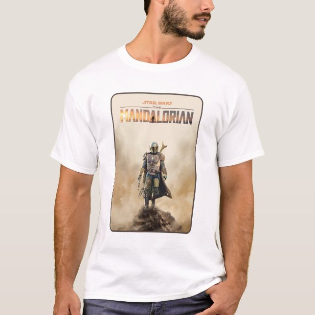 The Mandalorian | Fierce Warrior Poster T-Shirt (Front)