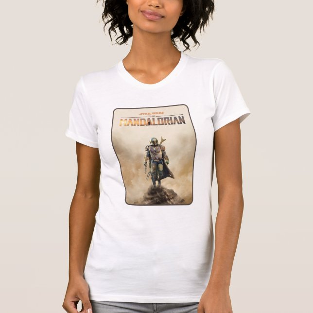 The Mandalorian | Fierce Warrior Poster T-Shirt (Front)
