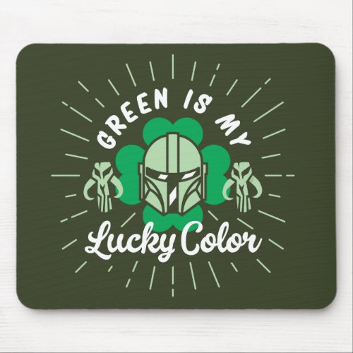 The Mandalorian Green is my Lucky Color Mouse Pad