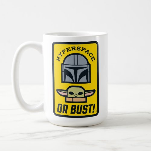 The Mandalorian  Grogu Hyperspace or Bust Icon Coffee Mug