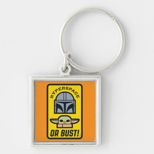 The Mandalorian  Grogu Hyperspace or Bust Icon Keychain
