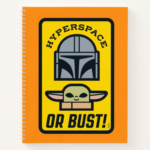 The Mandalorian  Grogu Hyperspace or Bust Icon Notebook