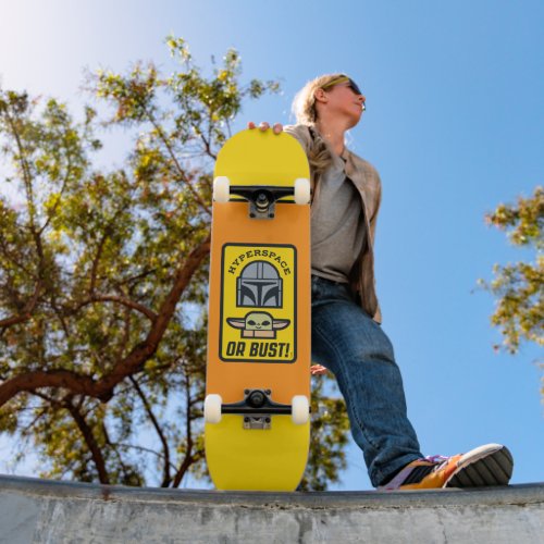 The Mandalorian  Grogu Hyperspace or Bust Icon Skateboard