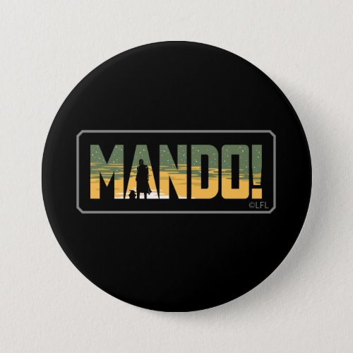 The Mandalorian  Grogu Mando Graphic Button