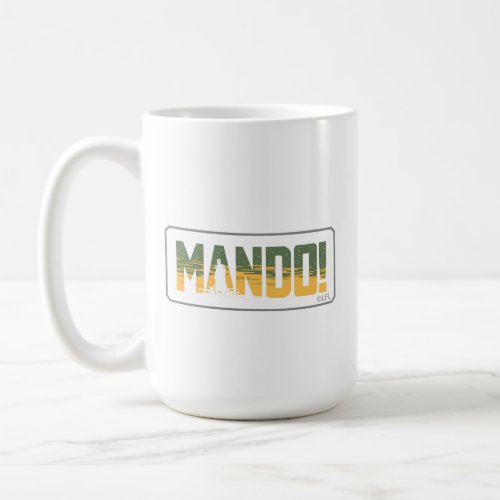The Mandalorian  Grogu Mando Graphic Coffee Mug