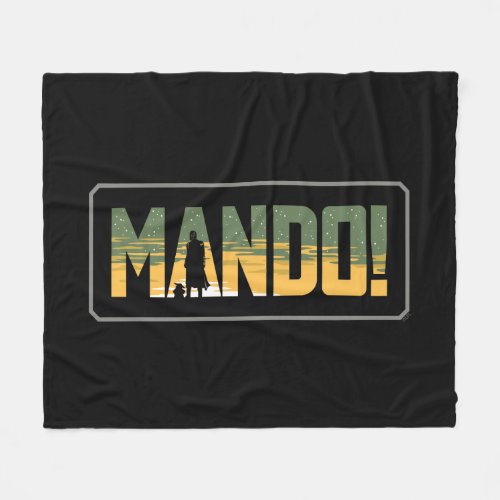 The Mandalorian  Grogu Mando Graphic Fleece Blanket