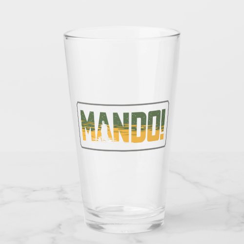 The Mandalorian  Grogu Mando Graphic Glass