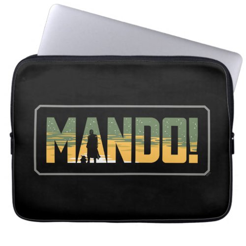 The Mandalorian  Grogu Mando Graphic Laptop Sleeve