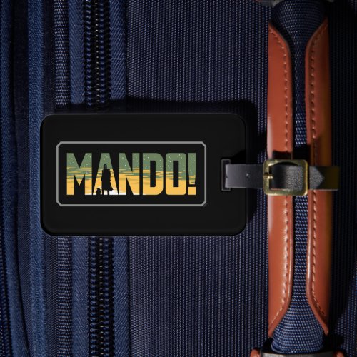 The Mandalorian  Grogu Mando Graphic Luggage Tag