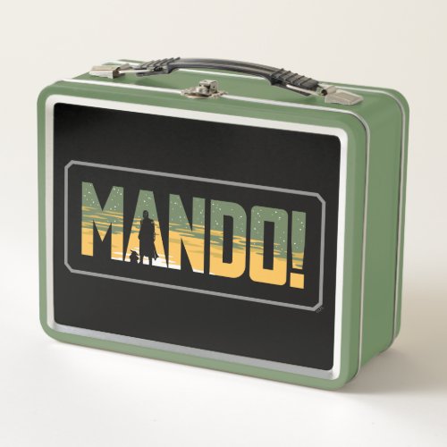 The Mandalorian  Grogu Mando Graphic Metal Lunch Box