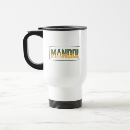 The Mandalorian  Grogu Mando Graphic Travel Mug