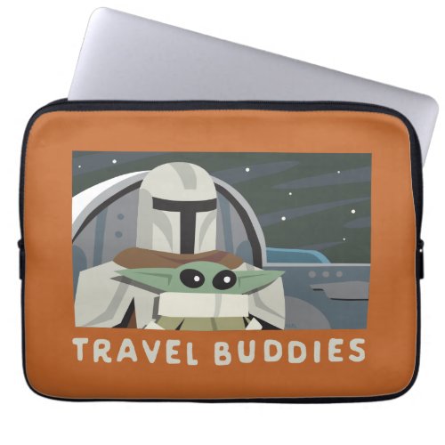 The Mandalorian  Grogu Travel Buddies Cartoon Laptop Sleeve