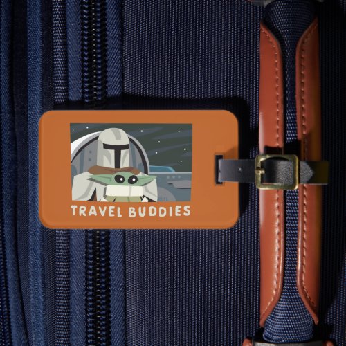 The Mandalorian  Grogu Travel Buddies Cartoon Luggage Tag