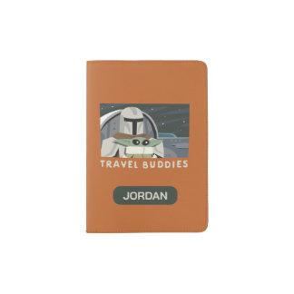 The Mandalorian & Grogu "Travel Buddies" Cartoon Passport Holder