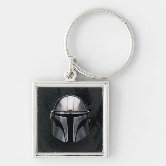 This Is The Way Keyring Inspired By Star Wars Mandalorian Black & White 
