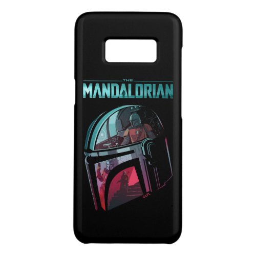 The Mandalorian Helmet Reflections Collage Case_Mate Samsung Galaxy S8 Case