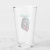 The Mandalorian Helmet Reflections Collage Glass (Back)