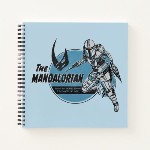 The Mandalorian Mudhorn Retro Illustration Notebook