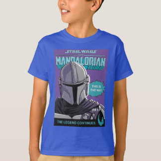 The Mandalorian Retro Comic Book Style Cover T-Shirt