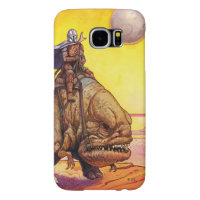 The Mandalorian Riding Blurrg Through Desert Samsung Galaxy S6 Case