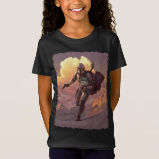 The Mandalorian Runs With Child Concept Painting T-Shirt