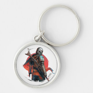 The Mandalorian Stylized Character Art Keychain