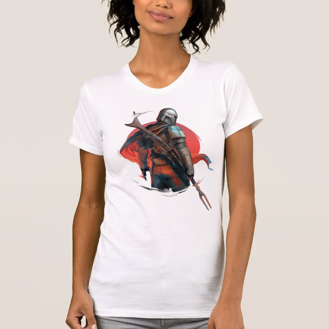 The Mandalorian Stylized Character Art T-Shirt (Front)