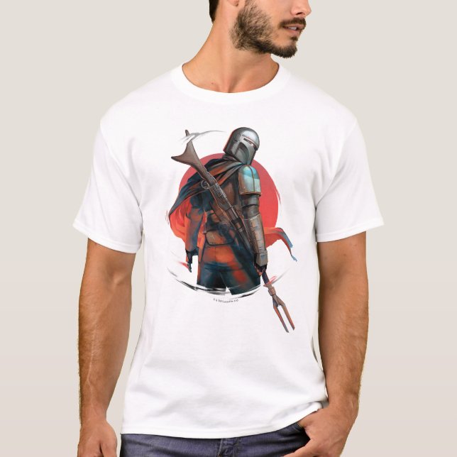 The Mandalorian Stylized Character Art T-Shirt (Front)