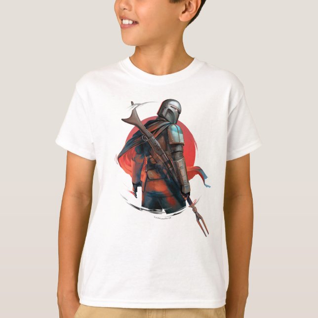 The Mandalorian Stylized Character Art T-Shirt (Front)