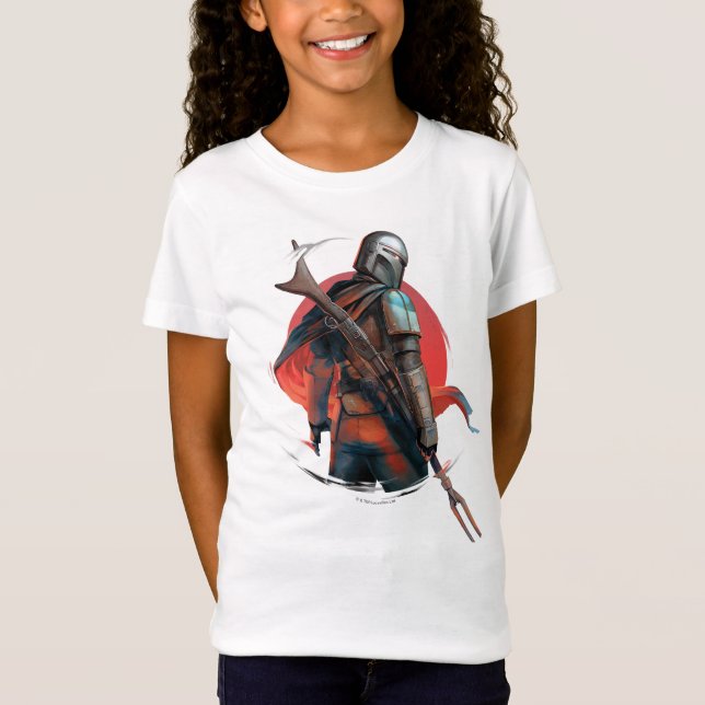 The Mandalorian Stylized Character Art T-Shirt (Front)