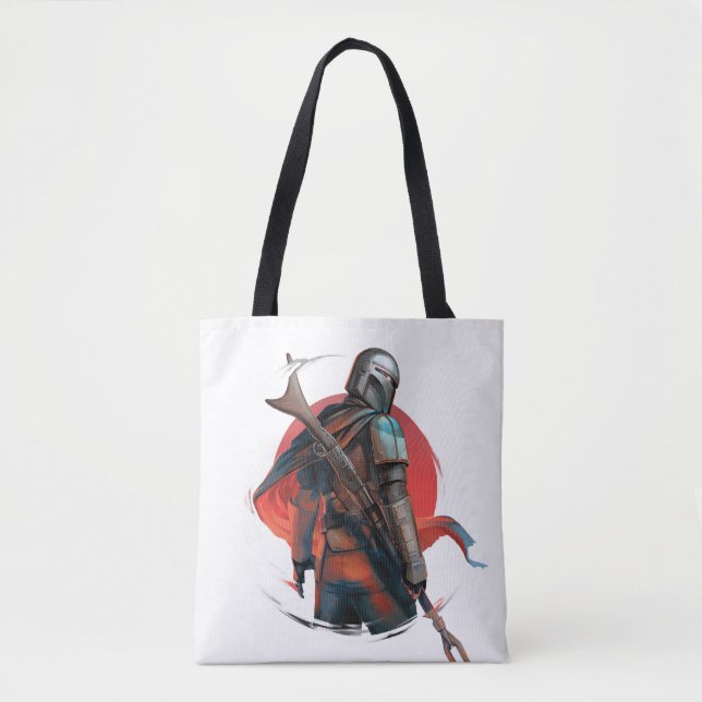 The Mandalorian Stylized Character Art Tote Bag (Front)