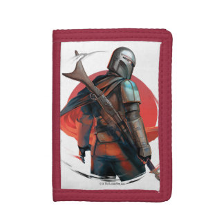 The Mandalorian Stylized Character Art Trifold Wallet