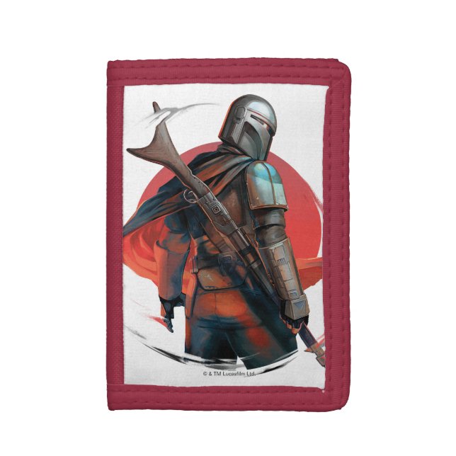 The Mandalorian Stylized Character Art Trifold Wallet (Front Vertical)