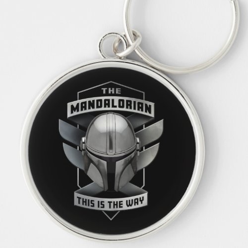 The Mandalorian  This Is The Way Helmet Badge Keychain