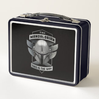 The Mandalorian | This Is The Way Helmet Badge Metal Lunch Box