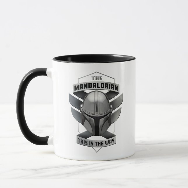 The Mandalorian | This Is The Way Helmet Badge Mug (Left)