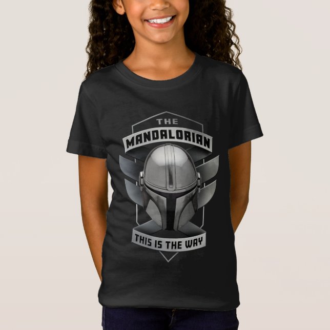 The Mandalorian | This Is The Way Helmet Badge T-Shirt (Front)