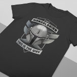The Mandalorian | This Is The Way Helmet Badge T-Shirt<br><div class="desc">The threat posed by the Darksaber-wielding Moff Gideon and his forces has not yet passed, but you have stumbled across a rare sanctuary of calm in the chaotic Outer Rim. Welcome, weary traveler, to Zazzle’s official store for The Mandalorian Season 2! Here, you can peacefully peruse a variety of cool...</div>