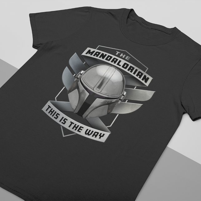 The Mandalorian | This Is The Way Helmet Badge T-Shirt (Creator Uploaded)