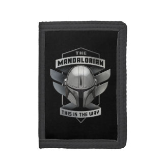 The Mandalorian | This Is The Way Helmet Badge Trifold Wallet