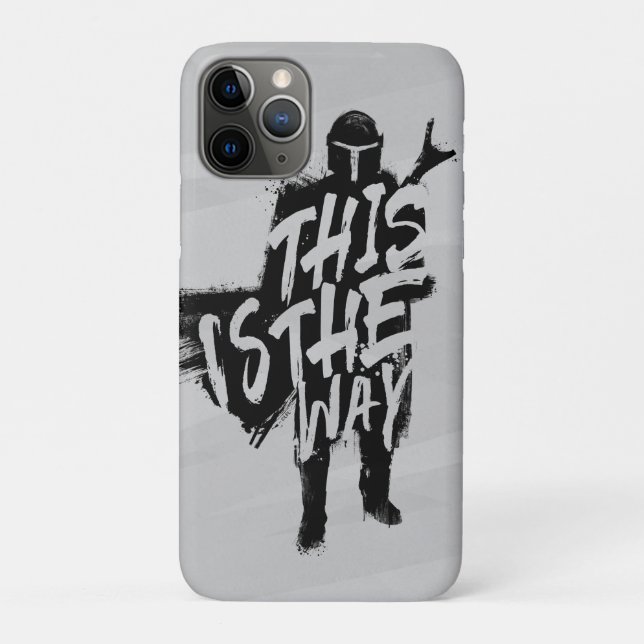 The Mandalorian | This Is The Way Ink Silhouette Case-Mate iPhone Case (Back)