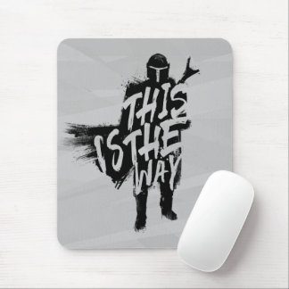 The Mandalorian | This Is The Way Ink Silhouette Mouse Pad