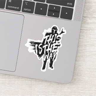 The Mandalorian | This Is The Way Ink Silhouette Sticker