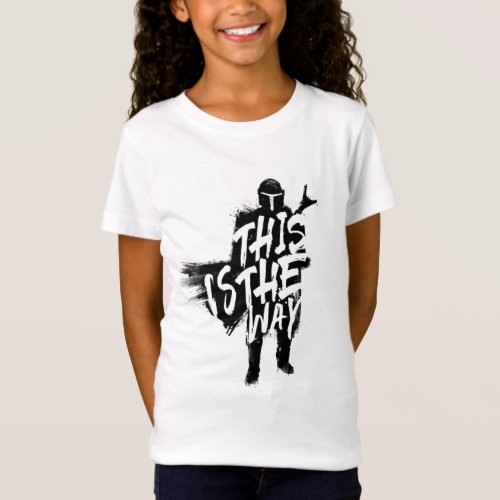 The Mandalorian  This Is The Way Ink Silhouette T_Shirt