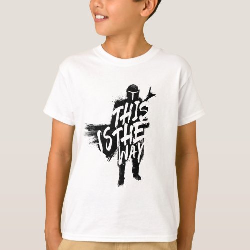 The Mandalorian  This Is The Way Ink Silhouette T_Shirt